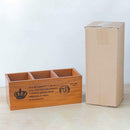 3 Grids Wooden Table Storage Box Holder Jewelry Cosmetic Sundries Box Flowerpot