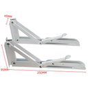 2Pcs Triangular Folding Bracket Metal Release Catch Support Bench Table Fol