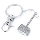 Marvel The Avengers Thor Thor's Hammer Mjolnir Pewter Metal Key chain ring MO