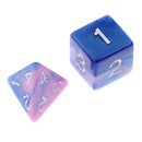 14PCS Polyhedral Dice for  DND Dice Party Game Blue Rose