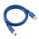 USB 3.0 Cable Type A to B Male SuperSpeed USB Adapter Connector Bi-Directional