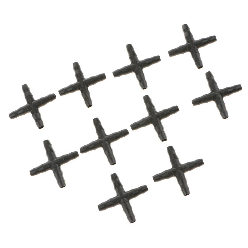 10pcs 4mm / 7mm (Inside / Outside Diameter) Crossing Type tube Watering