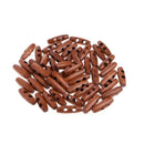 50Pcs 2 Holes Wood Sewing Horn Toggle Buttons Coat Clothes Accessories Craft