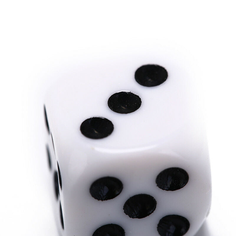 5pcs 16mm drinking dice acrylic white round corner hexahedron dice club party LJ