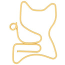 Metal Paper Clips 24 Pieces in PVC Box Cat