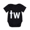 Baby Boys Girls Rompers Short Sleeve Print Jumpsuits (TW Print 6-9M) A