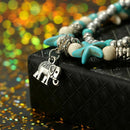 Turquoise Beaded Beach Anklet Elephant Anklet Starfish Anklet Nautical Ankl N4L5