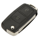 Black 2-key folding key shell Remote Car Key Case for Volkswagen Golf MK4 B L9F7