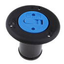 Marine Boat Deck Fuel Water Fill / Gas Filler Keyless Cap 1.5"-Black Plastic
