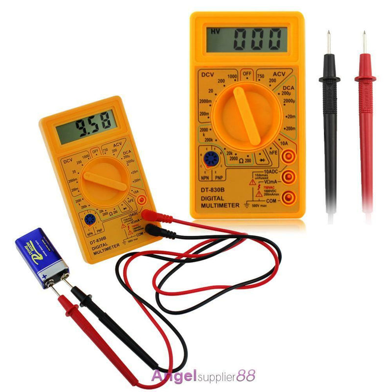 DT-830B LCD Digital Multimeter AC/DC 750/1000V Amp Volt Ohm Tester Meter