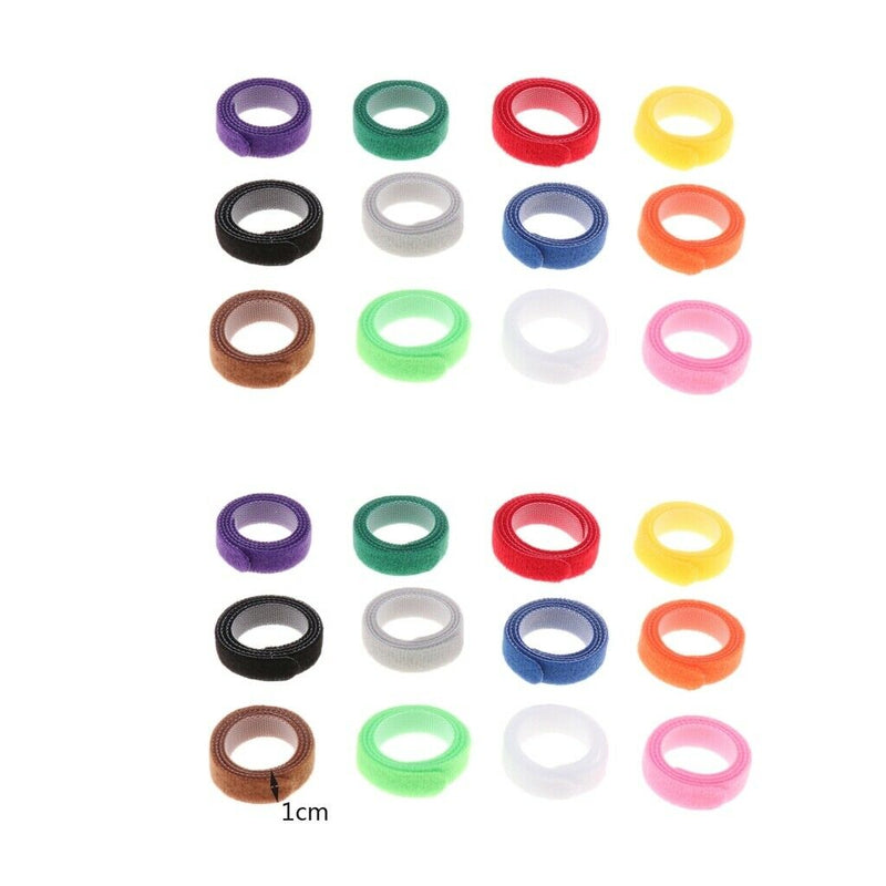 24x Adjustable Reusable Puppy Identification ID Collars Pet Bands