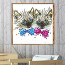 5D DIY Special Shaped Diamond Painting Cats Pattern Cross Stitch Wall Decor