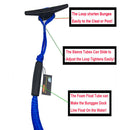2pcs Bungee Dock Line 4 FT Rope for Boat Kayaks Anchors Tie Down Blue