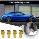 4pcs Tire Deflators Brass 4WD Off-road Tyre Air Deflators Valve Core Tool