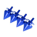 Blue Spike Chrome Anodized Thorn Aluminum Quick Release Fasteners Kit