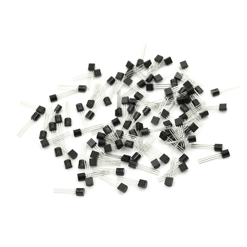 100Pcs BC547 TO-92 NPN 45V 0.1A Transistor component  T2P~ii Nw