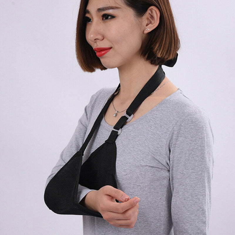Breathable elbow brace arm sling shoulder immobiliser fracture sprain supportB&X
