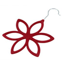 Luxury Plastic Flocking Creative 6 Holes Flower Shape Scarf Hanger/Holder/O X3C7