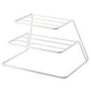 2 Tier Dish Rack Stainless Steel Kitchen Dish Drainer Cup And Dish Organize B3K6