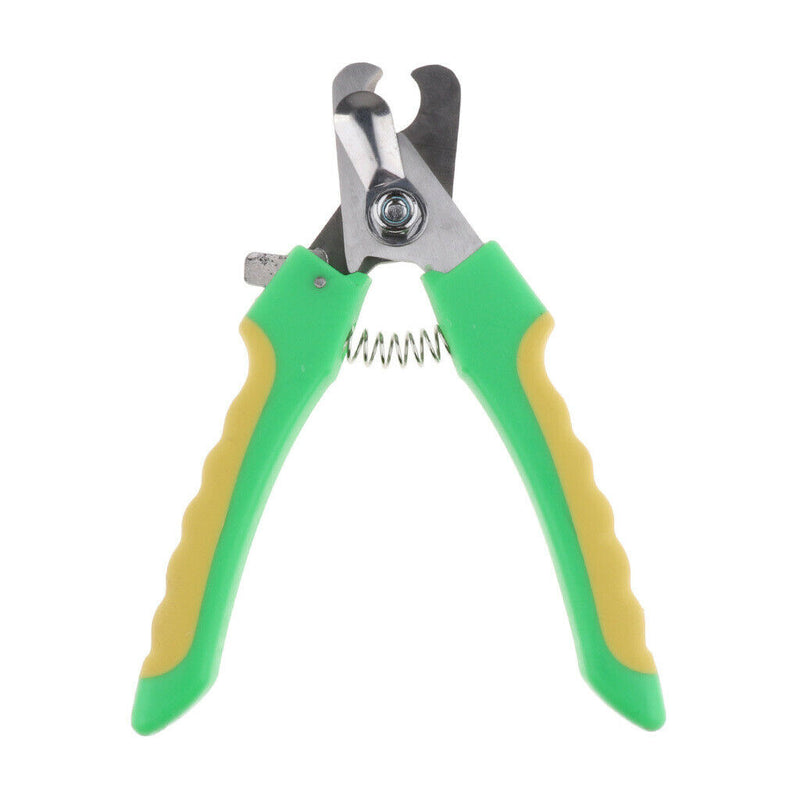 2PCS Pet Dog Cat Alloy Nail Clipper Trimmer for Small Animals Green L