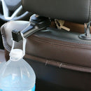 1X(Car Headrest Hook With Phone Holder Seat Back Hanger For Bag Handbag Pur