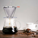 Honeycombed Stainless Steel Coffee Filter, Reusable Pour Over Coffee Filter I6C1