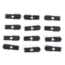 Hot 20 Pcs Black Paracord Plastic Zippers Pull Replacement Cor Sport Outdoor T*