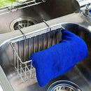 1* Kitchen Stainless Steel Hollow Out Sink Storage Rack Holder Sponge Soap T4O6