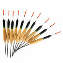 Leo 10Pcs/Lot Bobber Cork Fir Float Vertical Pesca For Carp Fishing Float F