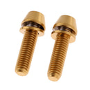 4x Durable Titanium Alloy Cycling Bike Taper Head Bolts Screw Kit