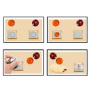 1 pcs Sandwich Cutting and Sealing Mold Push Type Cake Mold Steel Bread Mold
