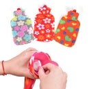 New High Quality Hand Warmer Large Hot Water Bag With Removable Fleece Cover OZ