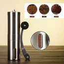 Manual Coffee Grinder Stainless Steel Conical Burr Portable Hand Crank Bean Mill