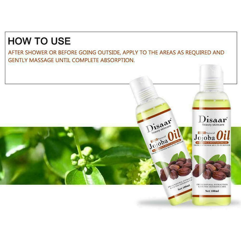 100ml HS 100% Natural Organic Coconut Oil Body Face Oil New Massage Repair P1C0