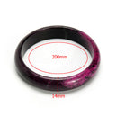 Beautiful Plum Peach Blossom Flower Natural Xiuyan Jade Bangle Bracelet & Box