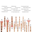 15pcs/Set  Cosmetic Brushes Eyeshadow Foundation Brushes Beauty Tools(1)