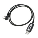 USB 2 Pins Programing Cable with Software CD for Baofeng BF-888S UV-5R Radios