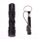 Portable Mini LED Flashlight Torch 3W Keychain Light Water Proof Black A