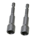 2x 10mm Hexagonal Socket Magnetic Nut  Drill Bit Adapter 1/4 "Shank