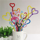 100pcs 30cm Chenille Stem Pipe Cleaner Twist-Flex Rods Plush Sticks Pink