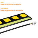 1PC LED COB Fog Lamp Car Daytime Running DRL Waterproof With Turn Signal L JC!E