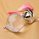 Round Earth Globe World Map Crystal Glass Clear Paperweight Stand Desk De Dwgp
