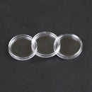 10Pcs 25mm Applied Clear Round Cases Coin Storage Boxes Capsules Holder CYJBTOCA