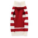 Stripe Christmas Reindeer Dog Sweater Knitted Jumpsuit Winter Clothes Red_M