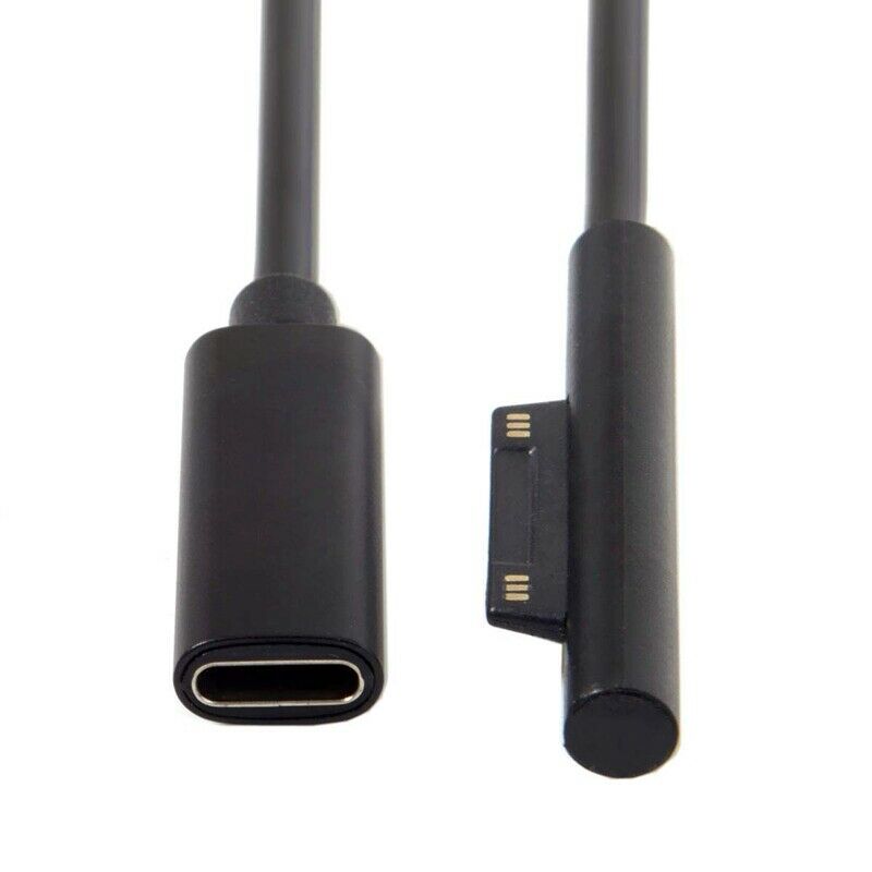 0.2M Female USB-C Charging Cable for Surface Pro 6/5/4/3 Surface Laptop 1/2,T7Y6