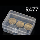 5pcs Clear Plastic Transparent Storage Box Collection Container Case Part  LJ