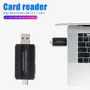 3 in 1 OTG Card Reader Type-C+Micro USB+USB2.0 for TF Memory Card Android