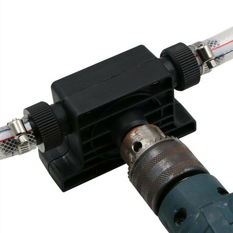 3 Set 8mm Shank Plastic Self Priming Water Drill Pump with Hose Clamps for