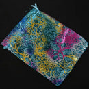 50Pcs 5x7 Inches Drawstring Organza Bags Jewelry Favor Pouches with Print