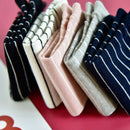 Color Random Stripe Socks Thin Cotton Sock Slippers Short Men Women Ankle S JR